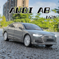 Mô Hình Xe Hơi Audi A8 Bằng Hợp Kim Tỉ Lệ 1: 24 Có Đèn Và Nhạc