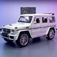 Mô hình xe hơi hợp kim Chezhi 1:24 Daben G63 Big G kéo lùi âm thanh kèm đèn đồ chơi xe địa hình mô hình âm nhạc đồ trang