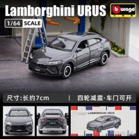 Mô hình xe hơi hợp kim Lamborghini URUS 1:64 Bburago, đồ chơi sưu tầm tĩnh nhỏ 6TA0