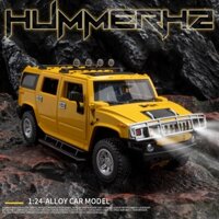 Mô Hình Xe Hơi Hummer H2 Bằng Hợp Kim Tỉ Lệ 1: 24 Có Đèn Và Nhạc Độc Đáo Sống Động