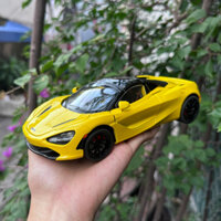 Mô hình xe hợp kim Maclaren 720s Spider full kính,mở mui tỉ lệ 1:24 hãng Chezhi 3 màu