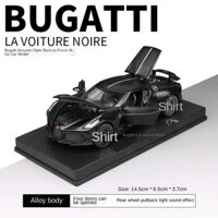 Mô Hình Xe Kim Loại Bugatti La Voiture Noire 1:32 chạy bằng cót, có đèn và âm thanh chất liệu thép