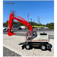 Mô hình xe kỹ thuật hợp kim 1:50 kim loại máy xúc bánh xích máy xúc đồ chơi trẻ em