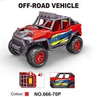 Mô hình Xe kỹ thuật SUV Jeep, Xe ô tô đồ chơi cho bé 666-70P - TOYSTAR