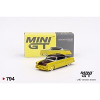 Mô hình xe Lincoln Capri Hot Rod 1954 Lime Yellow tỉ lệ 1:64 MiniGT MGT00794-CH