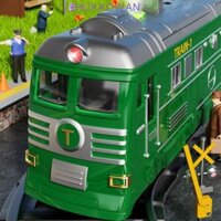 Mô hình xe lửa quán tính ZHUXAOWAN, Quy mô mô mô phỏng phun nước đường sắt Đồ chơi xe, Quà tặng sinh nhật Chiếu sáng hiệu ứng âm thanh năng động Kéo lại Đồ chơi xe lửa Quà tặng trẻ em