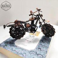 Mô Hình Xe Máy Cổ Điển Vintage Tipmant- Home Decor Xe Đạp Kim Loại,Trang Trí Văn Phòng,Đồ Trang Trí