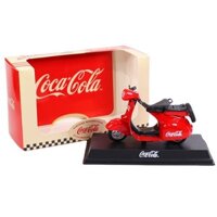 Mô hình xe máy cừu nhỏ cổ điển Coca-Cola Mô hình xe máy hợp kim siêu dễ thương trang trí 1:18 trang trí