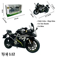 Mô Hình xe máy honda CBR300 đen 1:12 Hợp kim - Có tiếng - đèn pha sáng - Dài 17.5cm - rộng 10cm - cao 7.5cm - nặng ~ 700gram - FULL BOX : box màu SKU : oto246