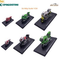 Mô hình Xe máy (Mô tô - Motor) Collection Ducati-Kawasaki-Suzuki-Honda-Yamaha  tỉ lệ 1/24 hãng Ixo Deagosti