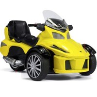 Mô hình Xe mô tô 3 bánh đồ chơi trẻ em xe bằng kim loại có âm thanh và đèn