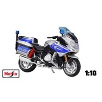 Mô hình xe mô tô cảnh sát police BMW R1200 RT polizei tỉ lệ 1:18 Maisto MT045