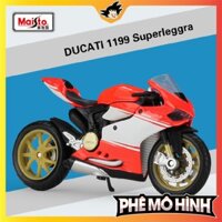 Mô Hình Xe Mô Tô DUCATI 1199 SUPERLEGGERA, Tỉ lệ 1:18, Mô Hình Chính Hãng, Xe Mô Hình Bản Quyền DUCATI,Giá Rẻ