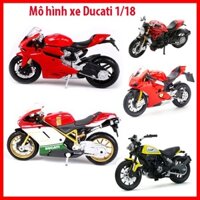 Mô hình xe mô tô Ducati tỉ lệ 1/18 có đế trưng bày full box