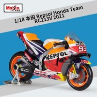 Mô Hình Xe Mô Tô Honda RC213V Racing 2021 MOTO GP 3FLL Bằng Hợp Kim Tỉ Lệ 1: 18