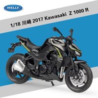 Mô Hình Xe Mô Tô kawasaki 2017 z1000 r z1000r edi Tỉ Lệ 1: 18