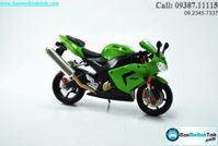 Mô hình xe mô tô  Kawasaki Ninja ZX-10R Green (2004)  1:12 Maisto