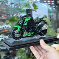Mô hình xe mô tô Kawasaki Z1000 có đèn và âm thanh tỉ lệ  1:12 có đế và ben nâng DOUBLE HORSES