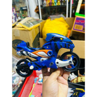 Mô hình xe Moto Siêu Nhân GEKIRANGER 2007 Power Rangers Jungle Fury BLUE JAGUAR STRIKE BIKE ( Hàng đã qua sử dụng)