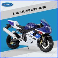 Mô Hình Xe Moto Suzuki GSX-750 Tỉ Lệ 1:18 - Welly - 8872