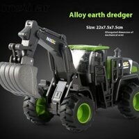 Mô hình xe nâng Máy xúc mô phỏng xe kỹ thuật Máy xúc trẻ em Xe đồ chơi bé trai