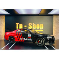 Mô hình xe Nissan GTR R34 tỉ Lệ 1:24 hãng Jinlifang bằng Kim Loại
