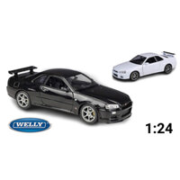 Mô hình xe Nissan Skyline Gt-R R34 1:24 Welly OT132