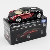 Mô Hình Xe Ô Tô Bugatti Veyron 16.4 Red No.20 Tỉ Lệ 1 / 62 Tomica 4904810131878 Cao Cấp