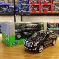 Mô hình xe ô tô Cadillac Escalade hãng Welly FX tỉ lệ 1/24 màu đen  hàng Quảng Châu