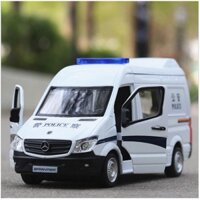 Mô hình xe ô tô cảnh sát RMZ xe bằng kim loại mở được 2 cửa trước mô hình xe tỉ lệ 1:36