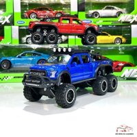 Mô hình xe ô tô Ford F150 Raptor 6x6 tỉ lệ 1:28 màu xanh