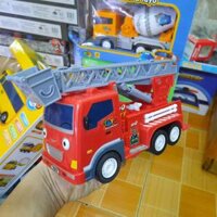 Mô hình xe ô tô tải Tayo the little bus nhân vật Max, xe cẩu móc Toto , Cứu hỏa Frank xe đồ chơi trẻ em