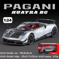Mô hình xe Pagani Huayra BC full open - có đèn - âm thanh tỉ lệ 1:24 Alloy Model OT614