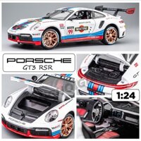 Mô hình xe Porsche 911 Gt3 Rsr đánh lái được full open 1:24 Miniauto OT404