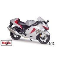 Mô hình xe Suzuki Hayabusa 1300cc 2022 Silver 1:12 Maisto MT016