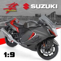 Mô hình xe Suzuki Hayabusa 1300 có đèn- âm thanh tỉ lệ 1:9 khổng lồ Huayi Alloy MT09004