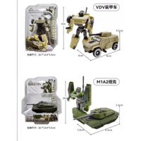 Mô Hình Xe Tăng Máy Bay Quân Đội Ráp Robot Kim Loại