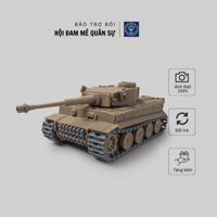 Mô hình xe tăng tự lắp ráp xe tăng huyền thoại của Đức Tiger 1, Xe tăng Tiger I xếp hình có tặng kèm, dùng làm trang trí