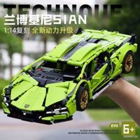 Mô hình xe thể thao Lamborghini tương thích với Lego xếp hình đồ chơi lắp ráp khó Porsche nhóm cơ khí series nam