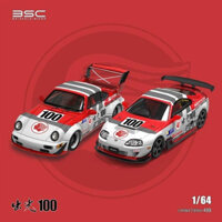 Mô hình xe Toyota Supra A80Z - Porsche Rauth Welt RWB 96 Idemitsu racing tỉ lệ 1:64 Briscalemicro BSC BSC640