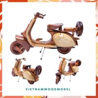Mô hình xe Vespa, xe Vespa  mô hình handmade 100% từ gỗ tự nhiên – Mô Hình Xe 102