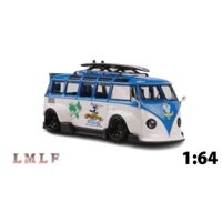 Mô hình xe Volkswagen Bus VW RWB T1 Wide Body tỉ lệ 1:64 có đế và hộp mica LMLF 43-T1-12