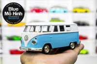 Mô hình xe Volkswagen Bus Classic 1:36 Trắng xanh bằng kim loại