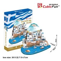 Mô Hình Xếp Hình 3D CubicFun - Santorini Island (Hy Lap) - MC195h