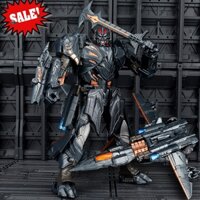 Mô hình YS02 Transformers Megatron Mechanical Alliance Black Mamba cao 19cm đồ chơi lắp ghép H6001-2 người máy rô bốt (ROBOT) biến hình thành máy bay.
