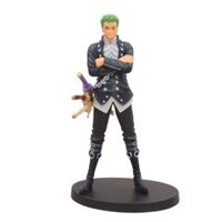 Mô Hình Zoro Áo Đen Dáng Đứng OnePiece Cao 17cm