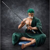Mô hình Zoro One Piece ngồi lau kiếm 17cm chất liệu cao cấp