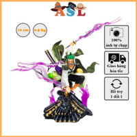 Mô hình Zoro wano chiến đấu trên mái nhà cao 16cm 3 kiếm hiệu ứng - Figure One Piece Thế Giới Mô hình One Piece