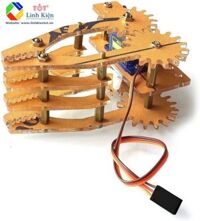 Mỏ Kẹp Robot Chất Liệu Acrylic Giáo Dục STem - Tay Gắp Robot Tương Thích Servo SG90, MG90