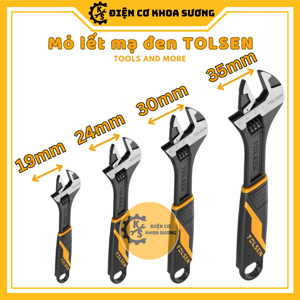 Mỏ lết cán nhựa đen Tolsen 15311